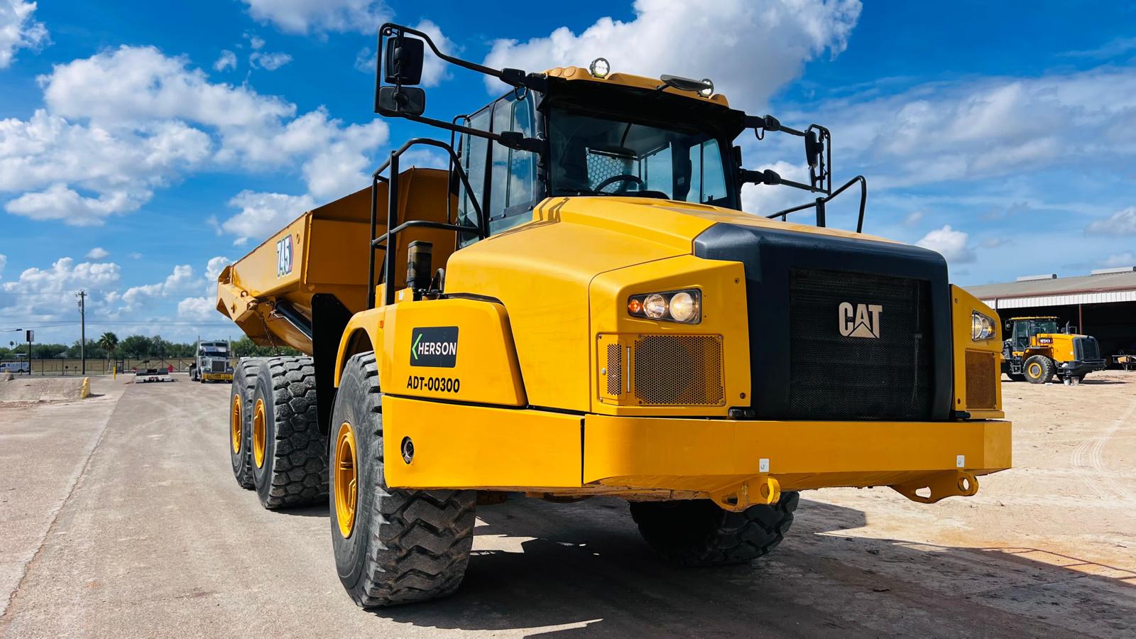 CAT 745 ADT front view