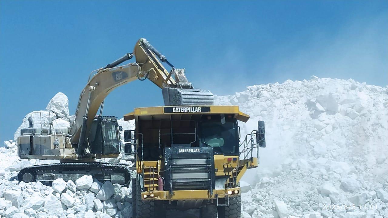 Excavator loading operations Aug 2025
